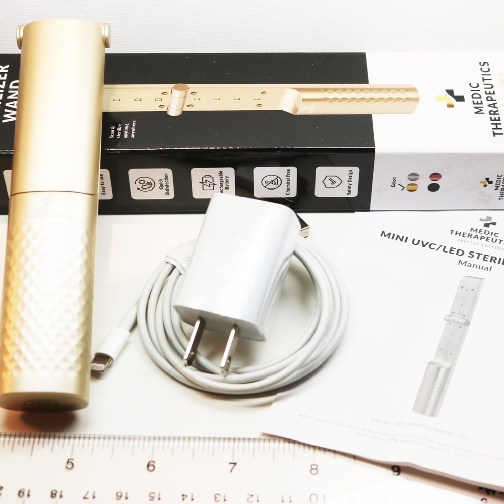 Portable Sterlizing Wand by Medic Therapeutics in Gold Tone - Picture 3 of 8